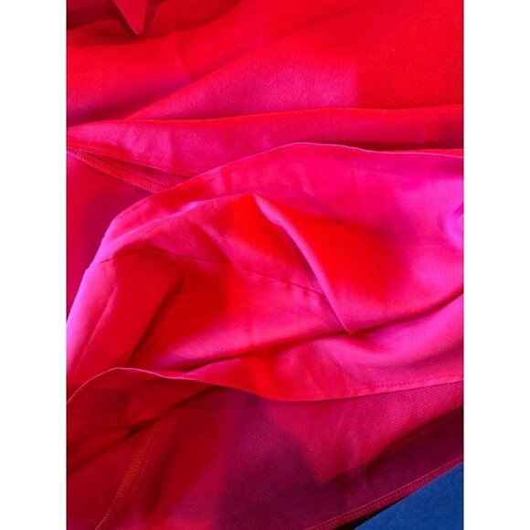 Hutch‎ Anthropologie Dress Women XS Red Satin Bow Front Slip Midi NWT Party - Picture 12 of 14